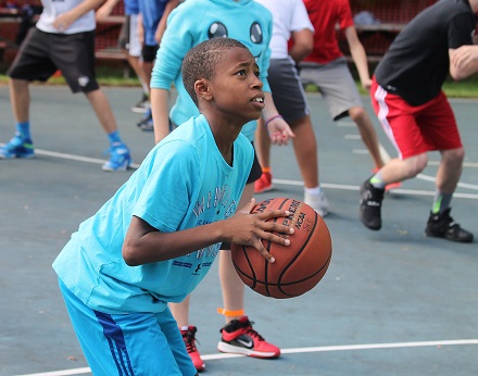 Player Shooting Basketball